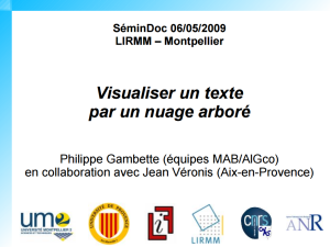 Visualiser un texte par un nuage arboré